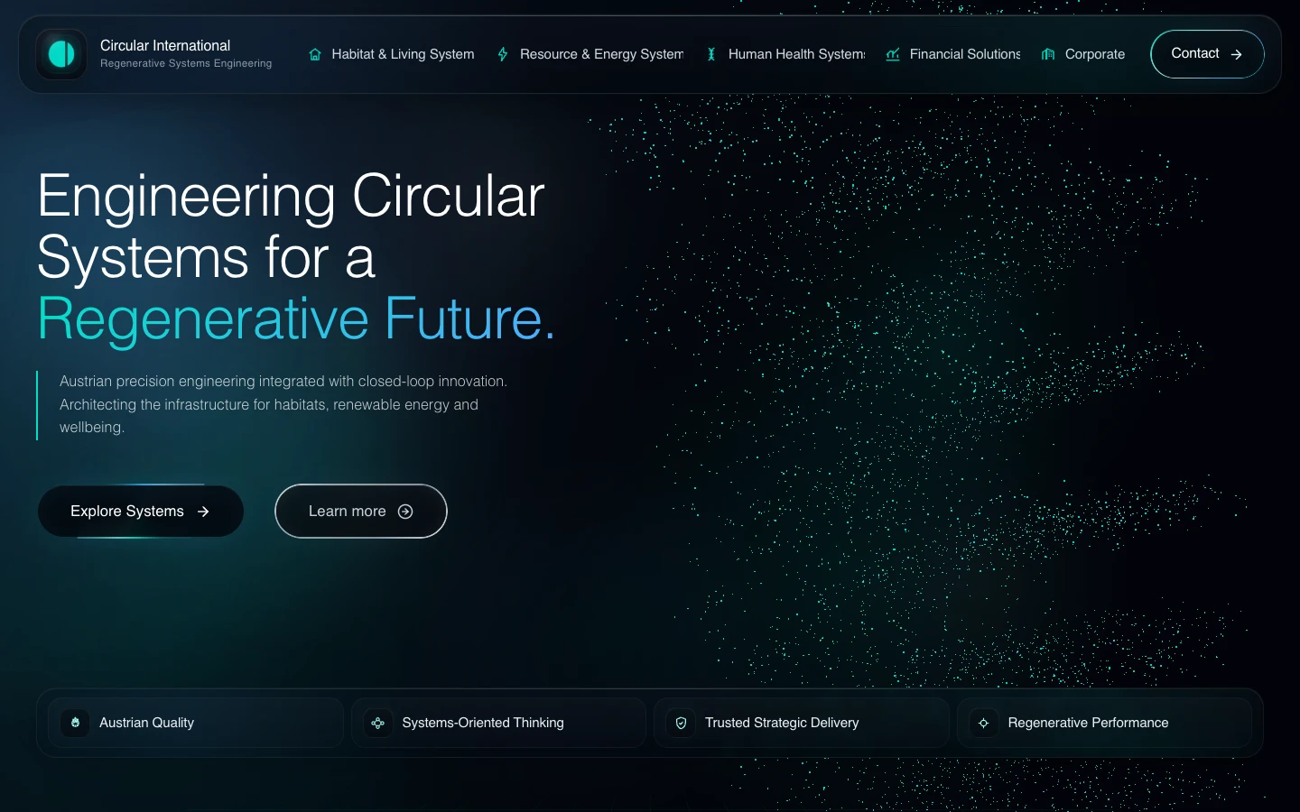 Circular International — Several engineering fields, explained through one company website.