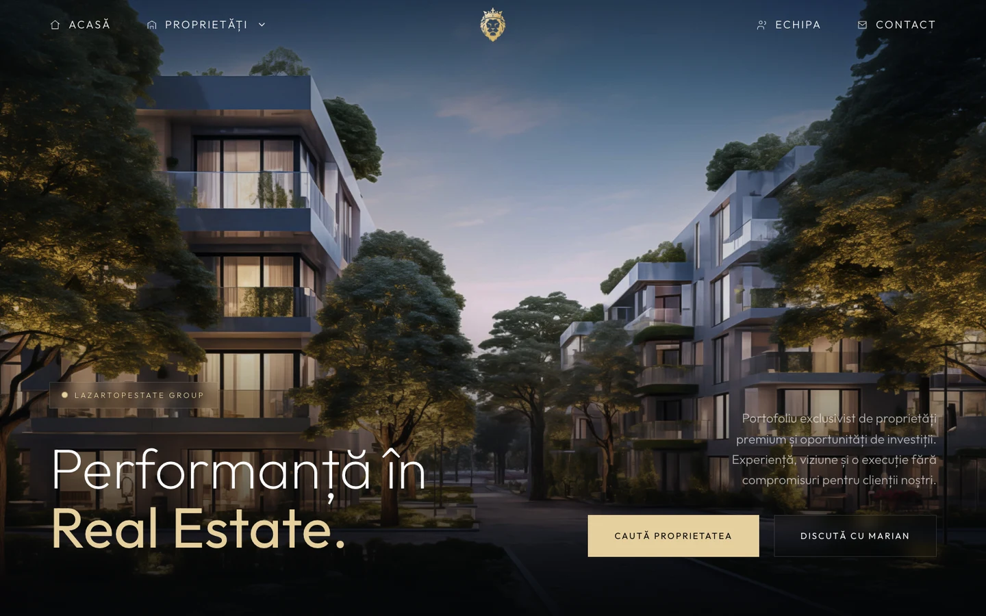 LazarTopEstate — A property agency’s website, rebuilt around credibility and the homes it represents.