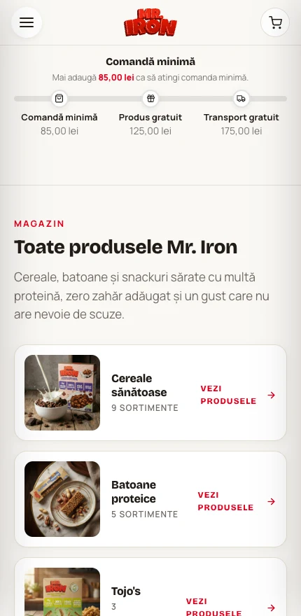 Mr Iron — Keep buying part of the design. · mobile