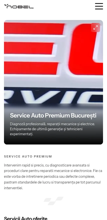 Nobel Auto — Keep the route to contact visible. · mobile
